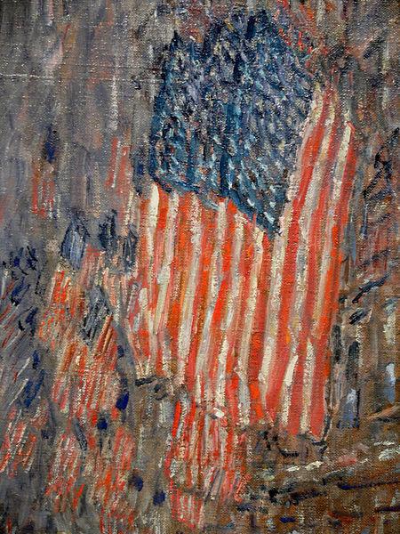 Flags on the Waldorf, Childe Hassam